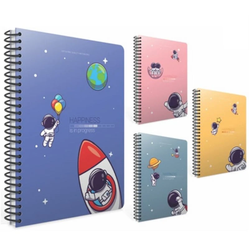[8697236911396] دفتر – Gipta HAPPINESS SPIRAL - CARDBOARD COVER NOTEBOOK