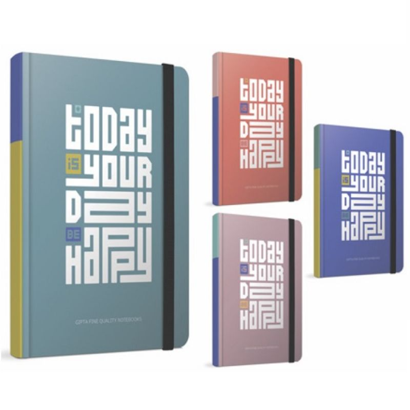 [8697236135785] Gipta HAPPY CASE BOUND - HARD COVER NOTEBOOK