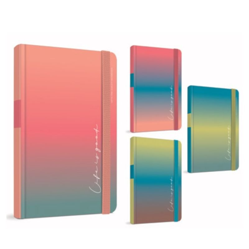 [8697236136126] Gipta LIFE IS GOOD CASE BOUND / HARD COVER NOTEBOOK