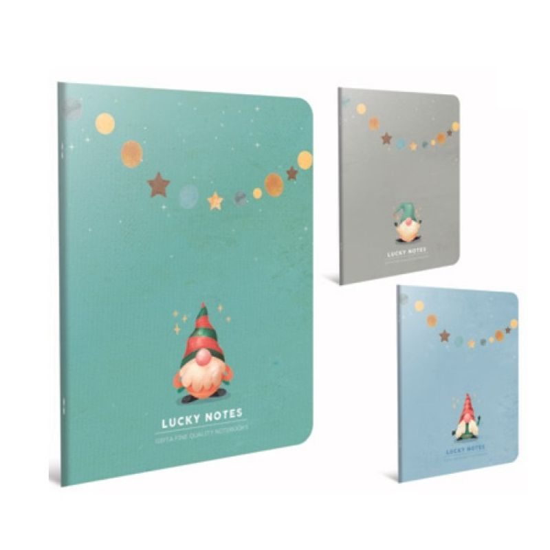 [8697236138991] Gipta LUCKY NOTES WIRE STITCHED CARDBOARD COVER EXERCISE BOOK
