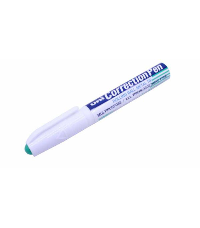 [4902778511282] قلم حبر جاف – Uniball Uni Correction Pen White Fluid Rolling Ball Fine Metal Tip (أبيض)