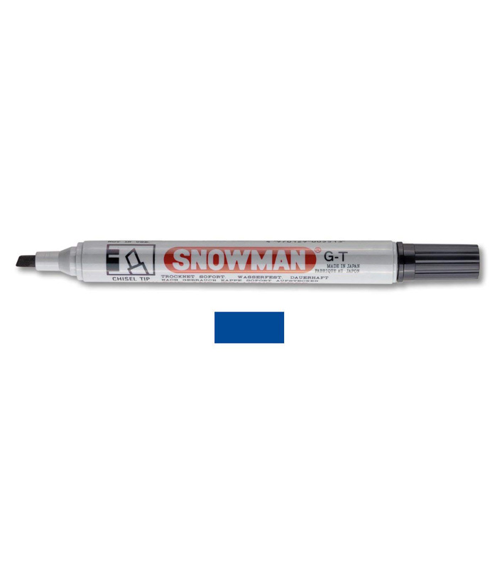[4970129105534] قلم ماركر ثابت – Snowman CG12T Permanent Marker, (Blue)
