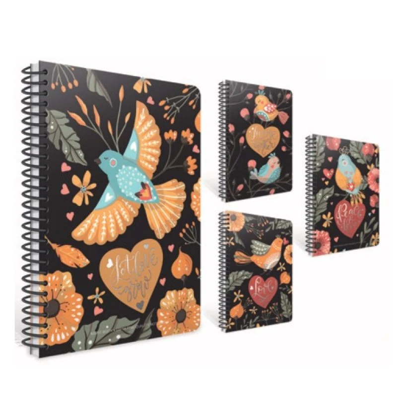 [8697236140567] Gipta NIGHT BOOK SPIRAL / CARDBOARD COVER NOTEBOOK (17 x 24 cm)