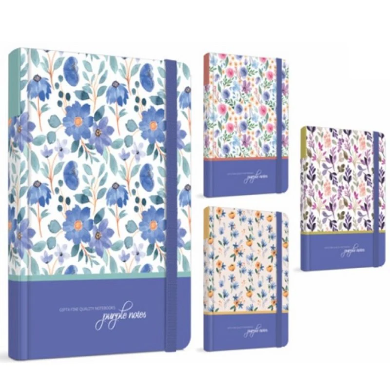 [8697236135792] دفتر – Gipta PURPLE NOTES CASE BOUND - HARD COVER NOTEBOOK (بنفسجي)