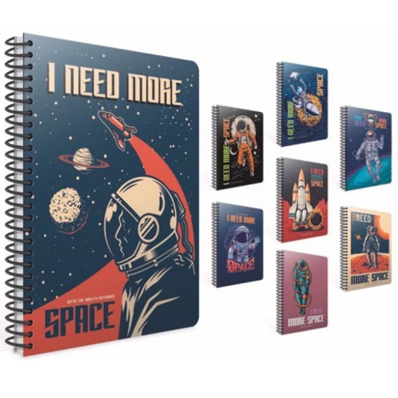 [8697236133644] Gipta Space Lined Carton cover Notebook (A4)