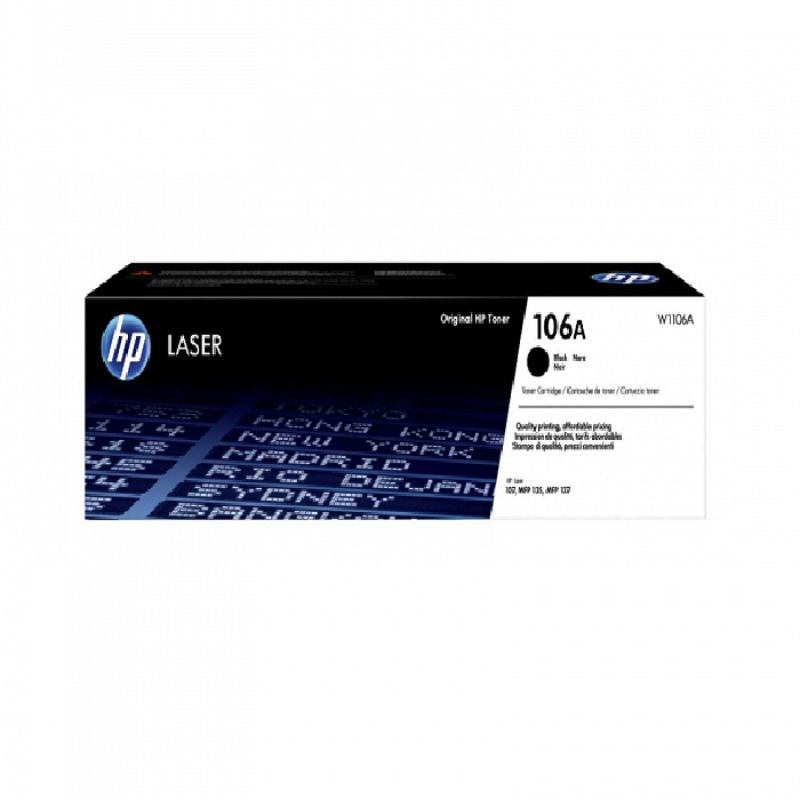 [193424172702] HP 106A Black Original Laser Toner Cartridge (W1106A)