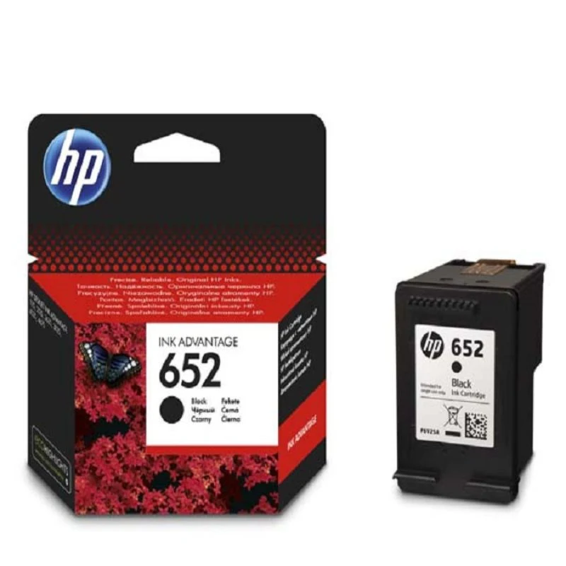 [889296160946] HP 652 Black Original Ink Cartridge (F6V25AE)