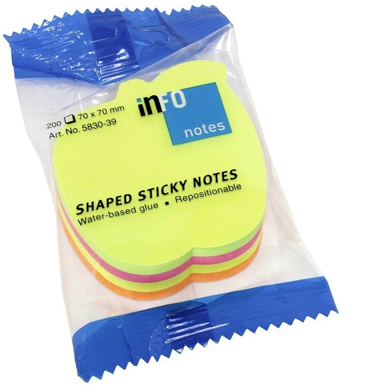 [4011169830397] INFO Apple Shape Sticky Notes