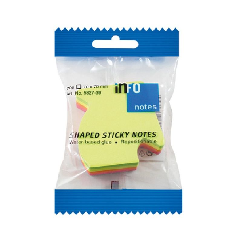 [4044355787083] أوراق لاصقة – INFO Arrow Shape Sticky Notes (ألوان متنوعة)