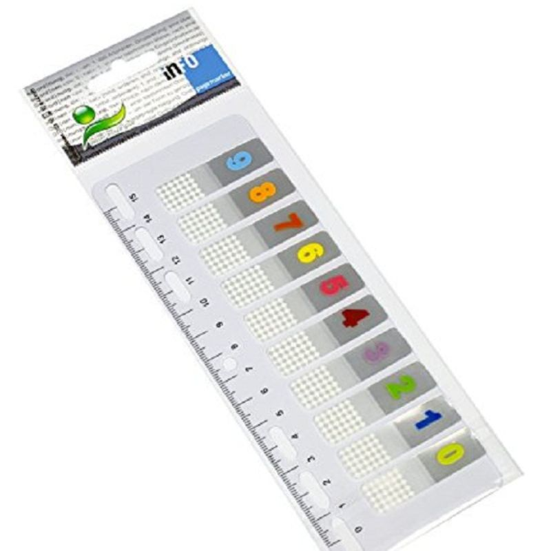 [4044355782194] قلم ماركر – INFO STICKY PAGE MARKER RULER (ألوان متنوعة)