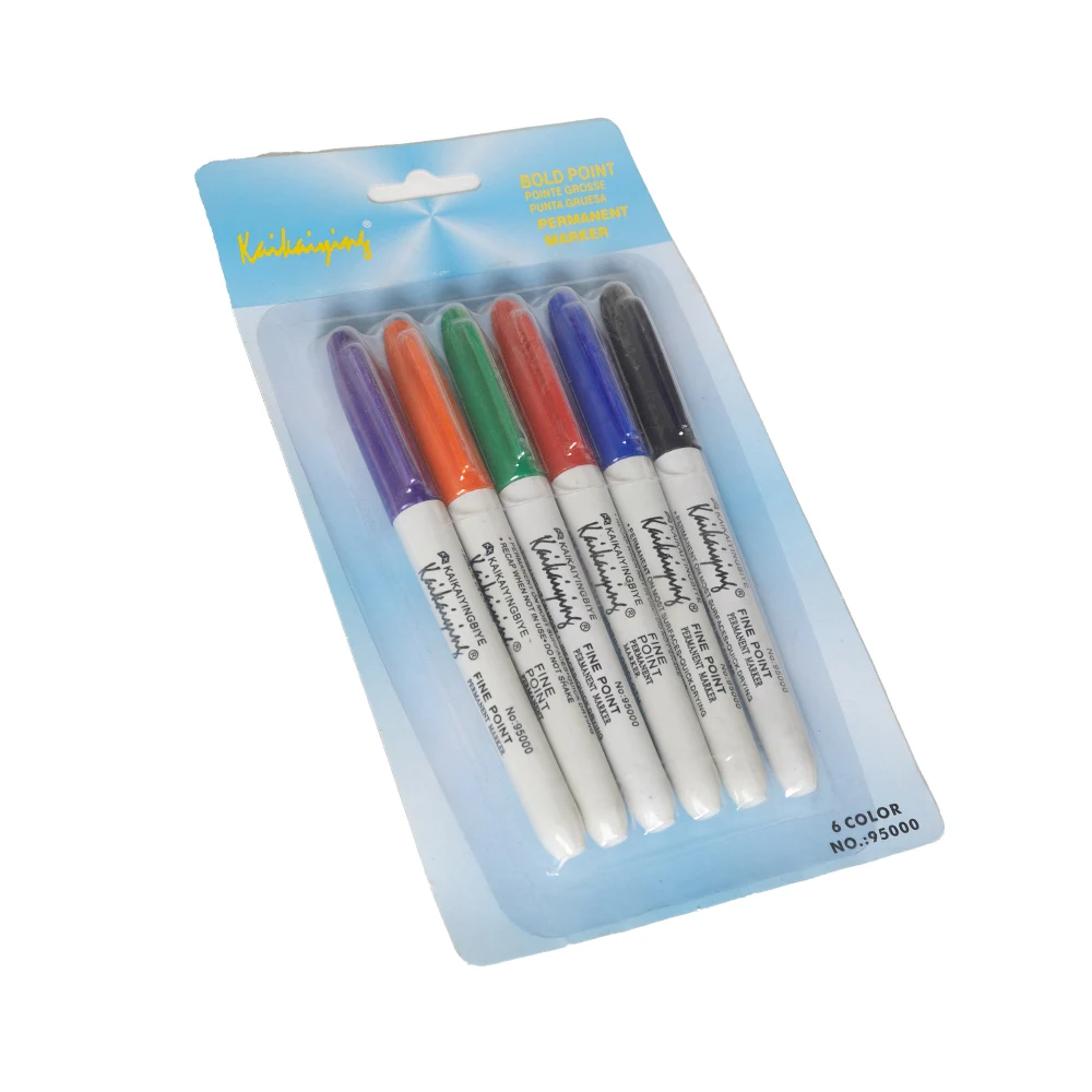 [6923369600176] KAIKAI Permanent marker - set of 6