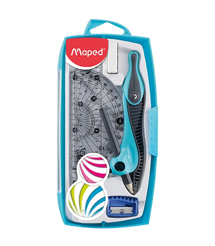 [3154145191189] طقم هندسة – MAPED KIDZ MATHS SET 8 PIECE (متعدد الألوان)