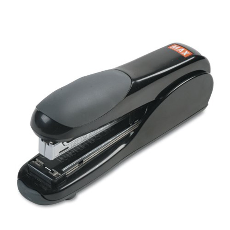 [4902870638245] Max Flat-Clinch Black Standard Stapler with 30 Sheet Capacity