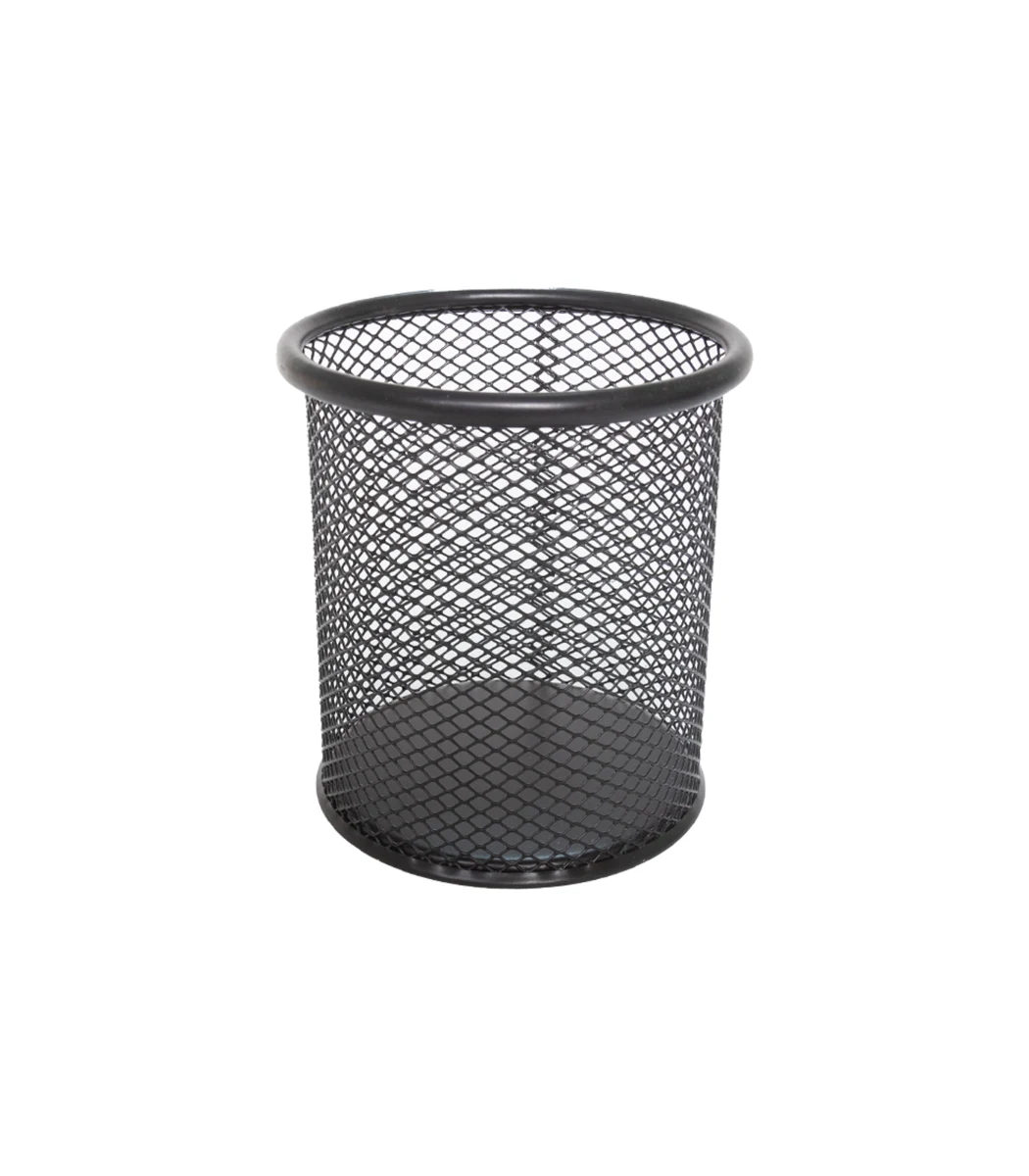 [6908124080219] قلم حبر جاف – Metal Black Pen Holder - Net pattern - 802B (أسود)