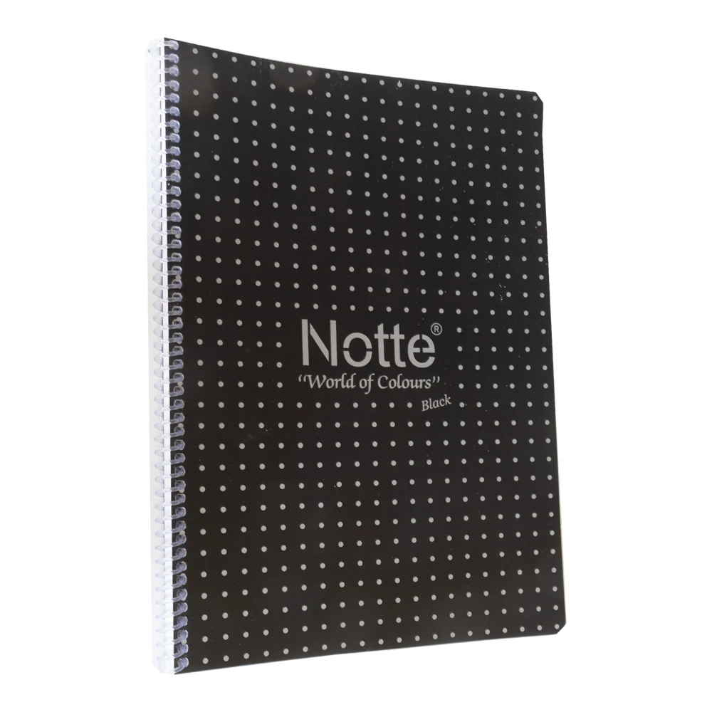 دفتر – Notte® Black PP Cover Notebook (أسود)