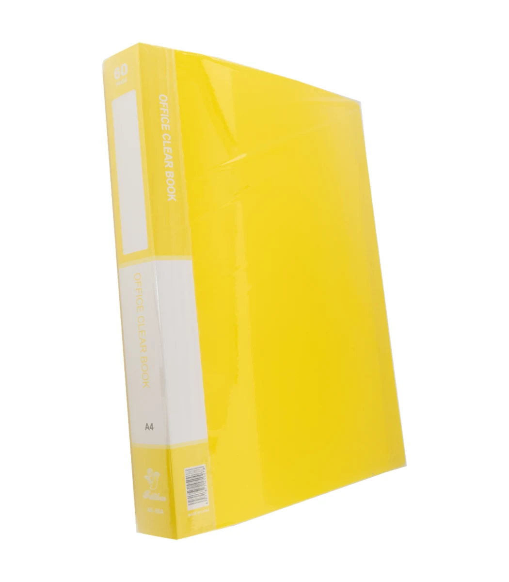 [6956244868606] جيوب حفظ أوراق – Paper holder - A4 - 60 pockets Assorted colors (ألوان متنوعة)