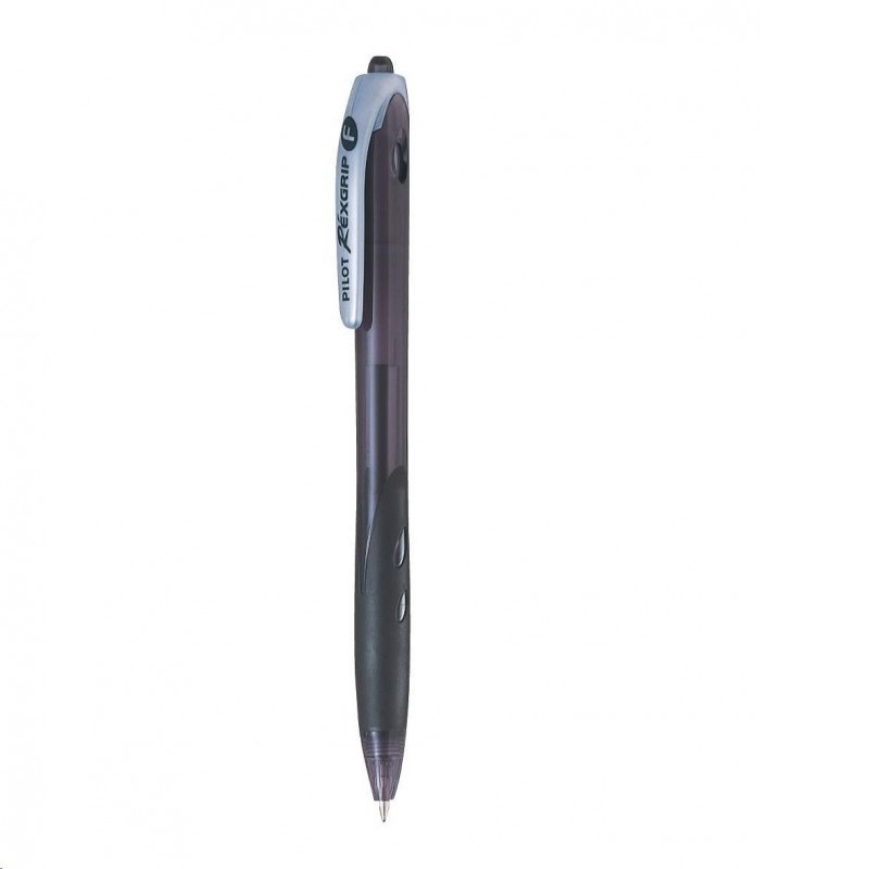 [4902505270574] Pilot Ballpoint Pen - Begreen Rexgrip - F 0.7mm (Black)