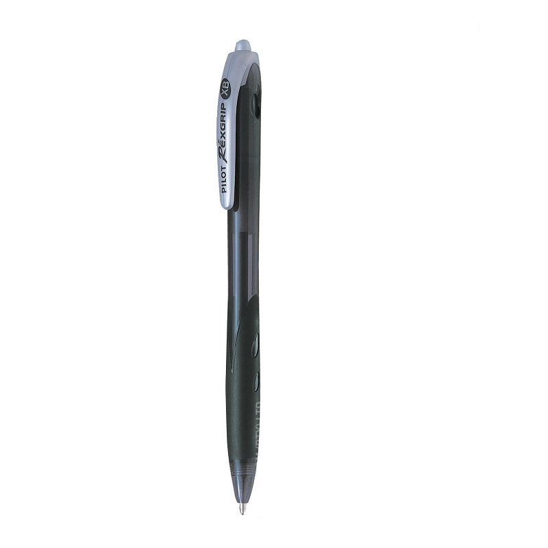 [4902505276712] قلم حبر جاف – Pilot Ballpoint Pen - Begreen Rexgrip - XB 1.6mm (Black)
