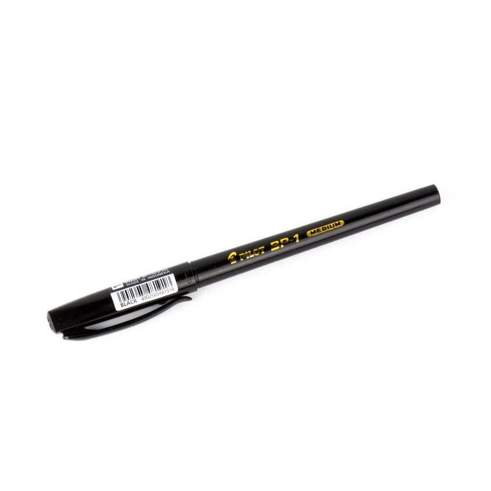 [4902505481918] قلم حبر جاف – Pilot BP-1 Rt Ballpoint Pen–M (Black)