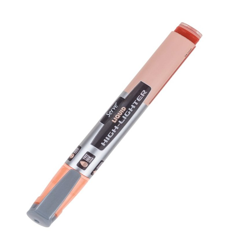 قلم تحديد فسفوري – Serve Liquid - Pastel Colours Highlighter