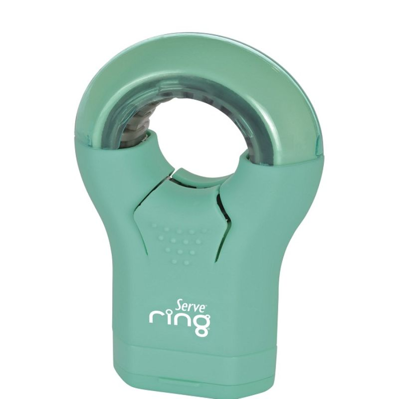 [8680869420540] Serve Ring - Pastel Colours Eraser & Sharpener (Dark Green)