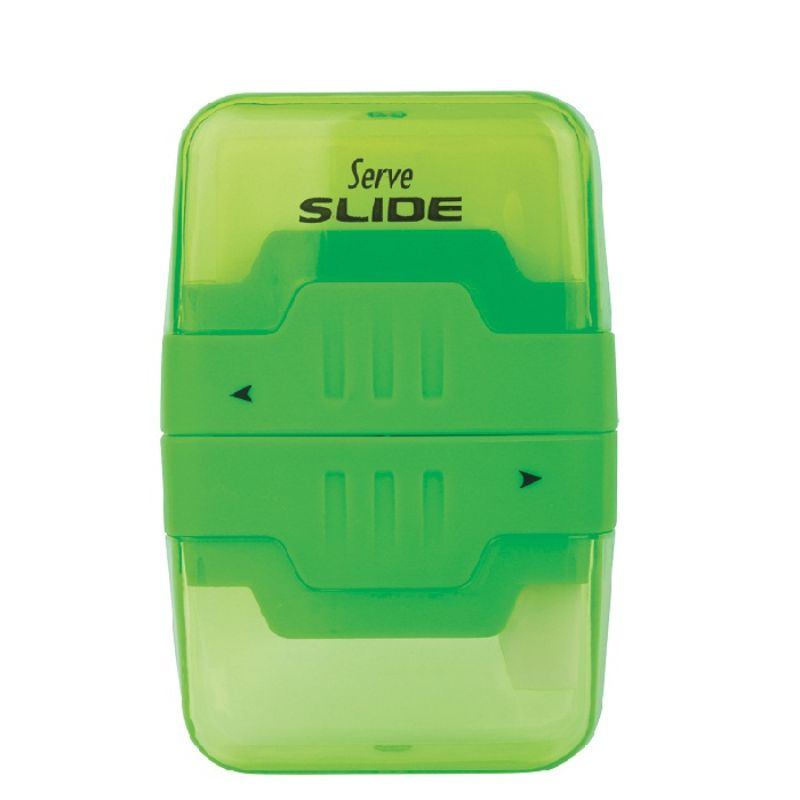 [8680869422025] Serve Slide - Fluo Colours Eraser & Sharpener (Green)