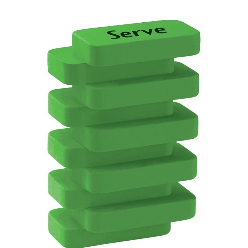 Serve Steps - Fluo Colours Eraser