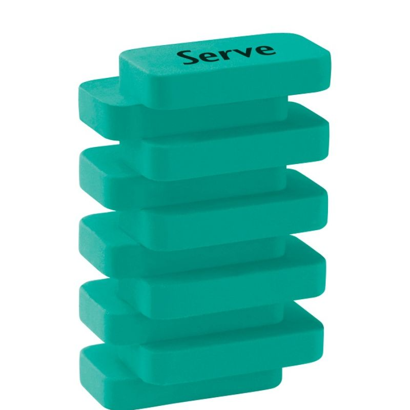 [8680869438187] Serve Steps - Pastel Colours Eraser (Dark Green)