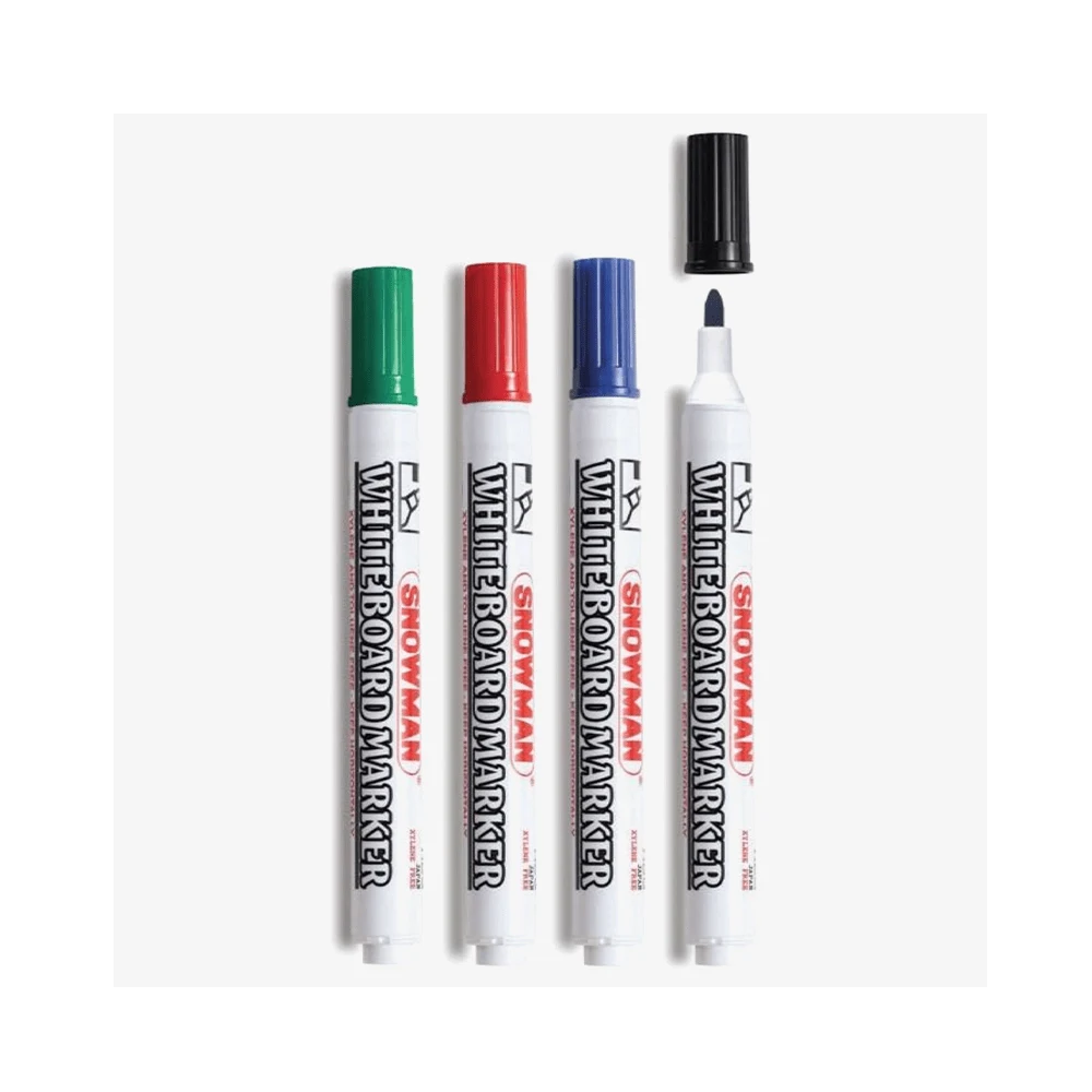 [4970129000006] قلم سبورة – Snowman whiteboard marker set of 4
