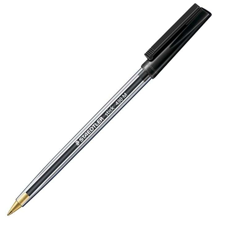 [4007817410943] قلم حبر جاف – STAEDTLER ® BALL POINT PEN MEDIUM 430 M 3 (Black)