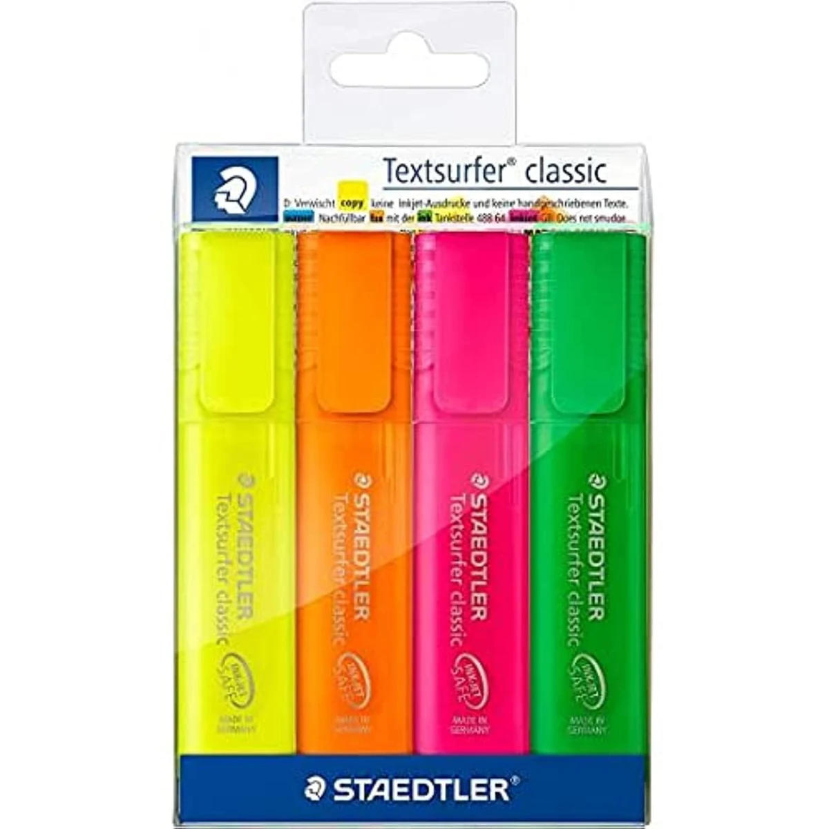 [4007817364321] قلم تحديد فسفوري – Staedtler 4 Highlighters Textsurfer Classic