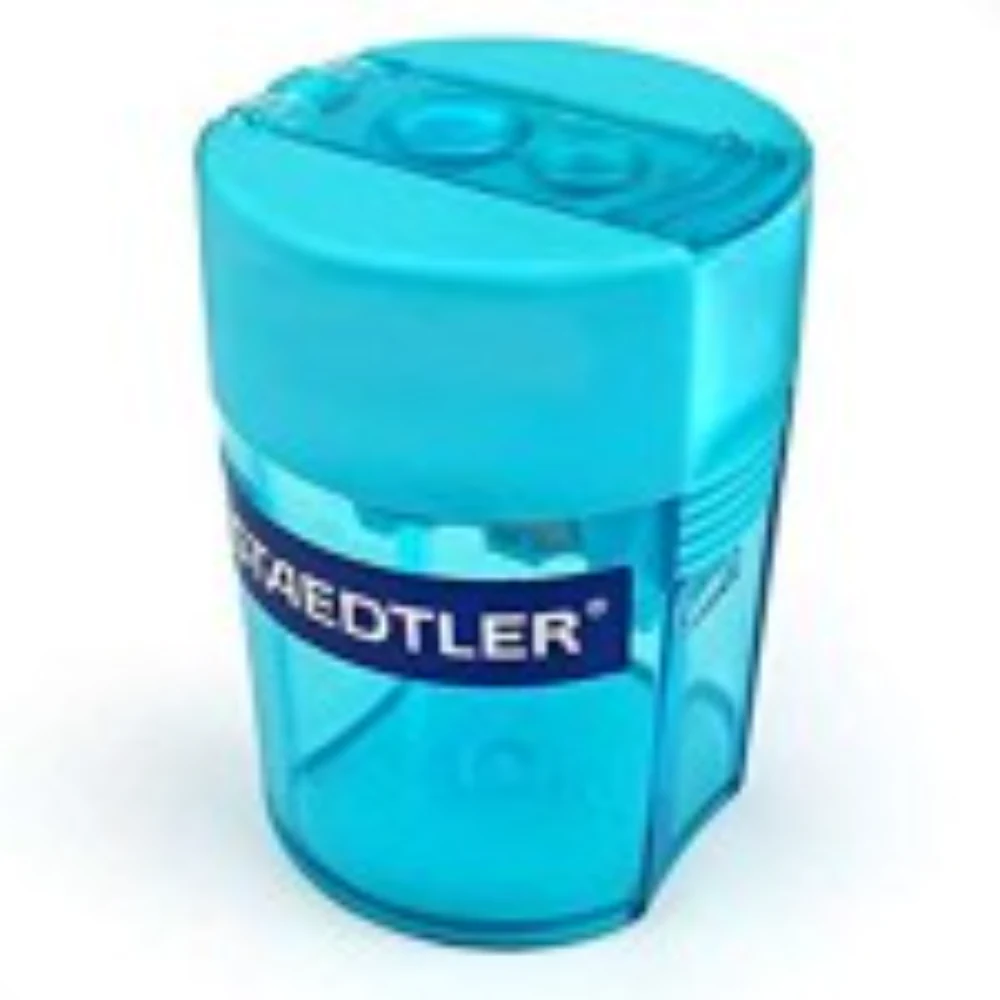 [4007817512067] Staedtler Double Hole Tub Pencil Sharpener - Transparent - 512 006
