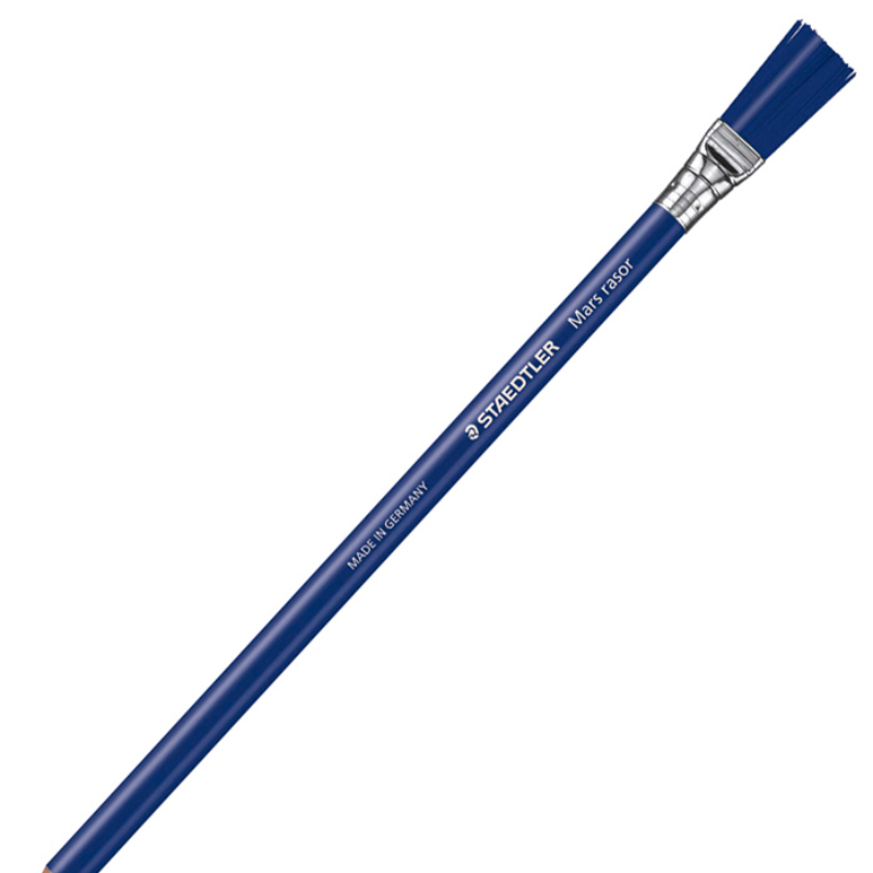 [4007817530948] قلم رصاص – Staedtler Mars Plastic Rubber Eraser Pencil with Brush (أزرق)