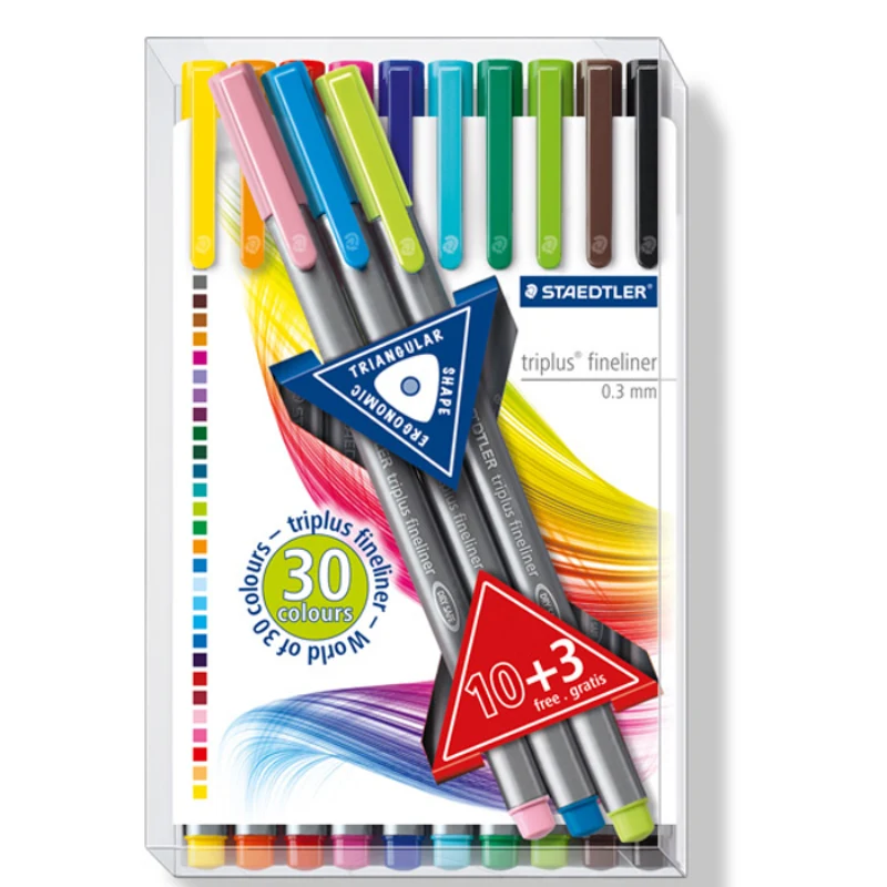 [4007817331217] Staedtler Triplus Fineliner 10 + 3 pack