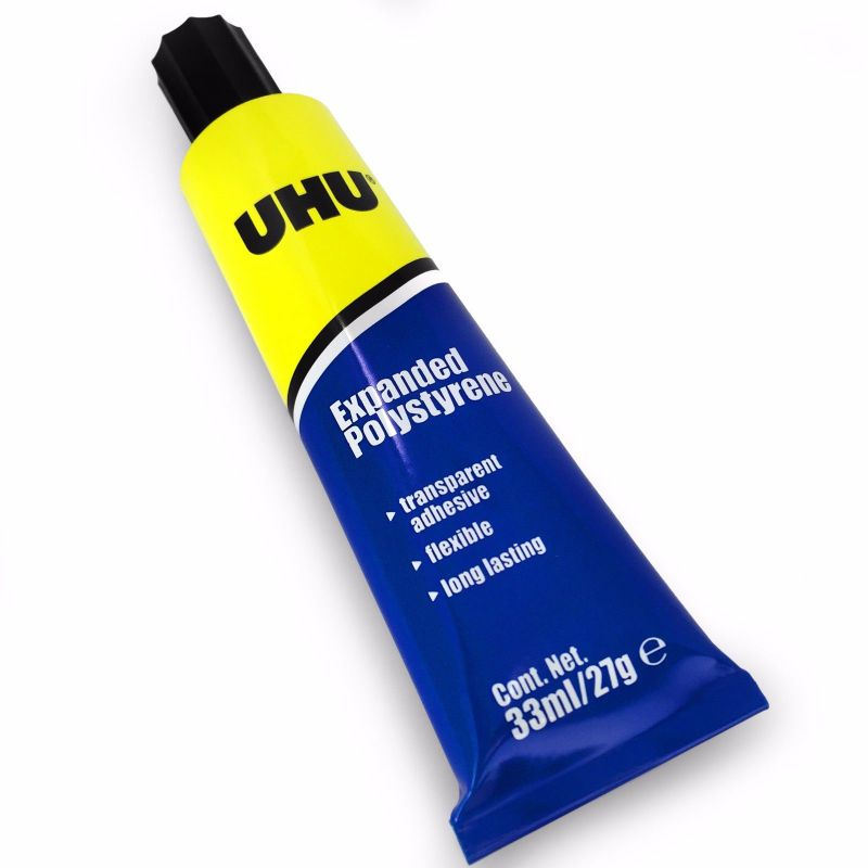 [4026700375909] UHU Glue Expanded Polystyrene Styrofoam Adhesive 33 Ml