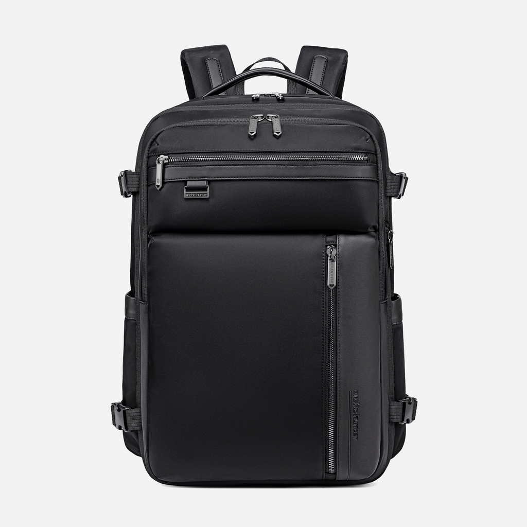 [B00833-Black] Arctic Hunter B00833 Black Laptop Backpack — 15.6 inches