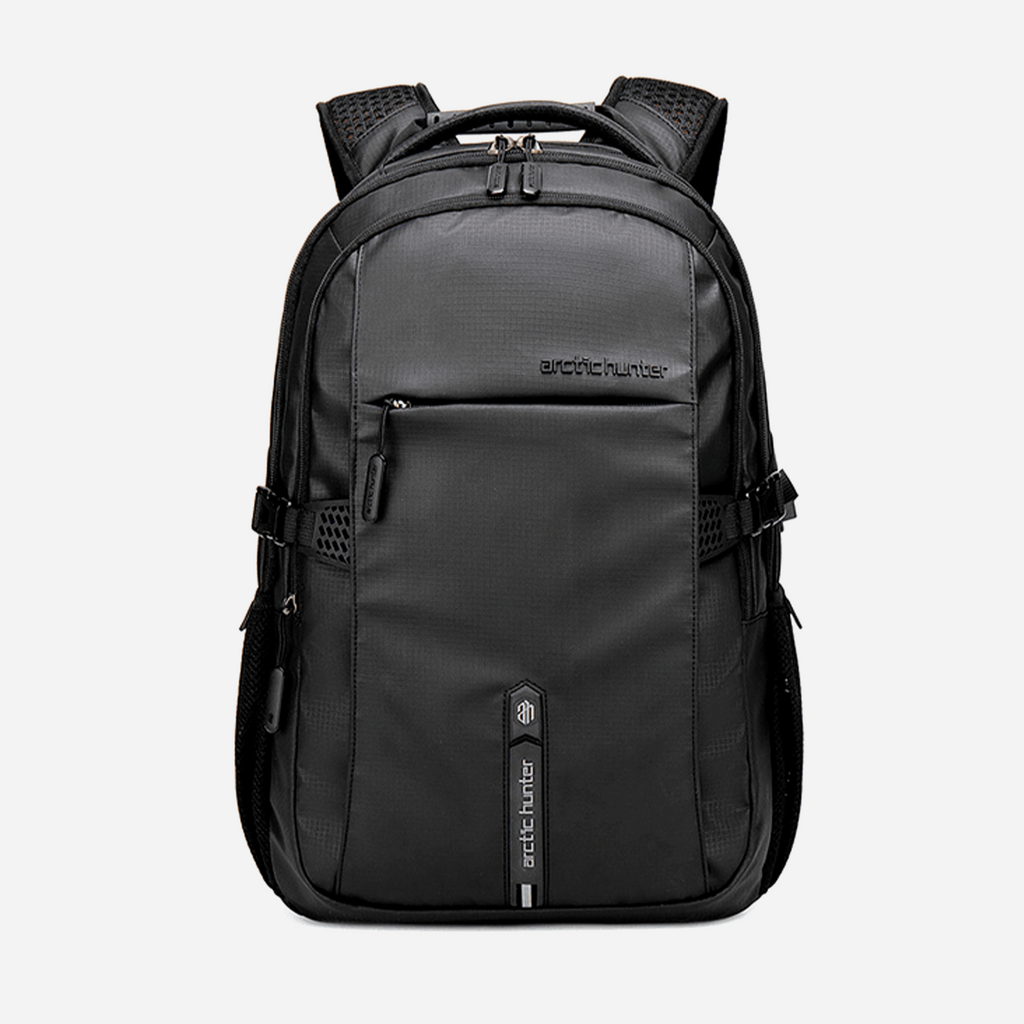 [B00388-BLK-15_6] Arctic Hunter B00388 Black Laptop Backpack — 15.6 inches