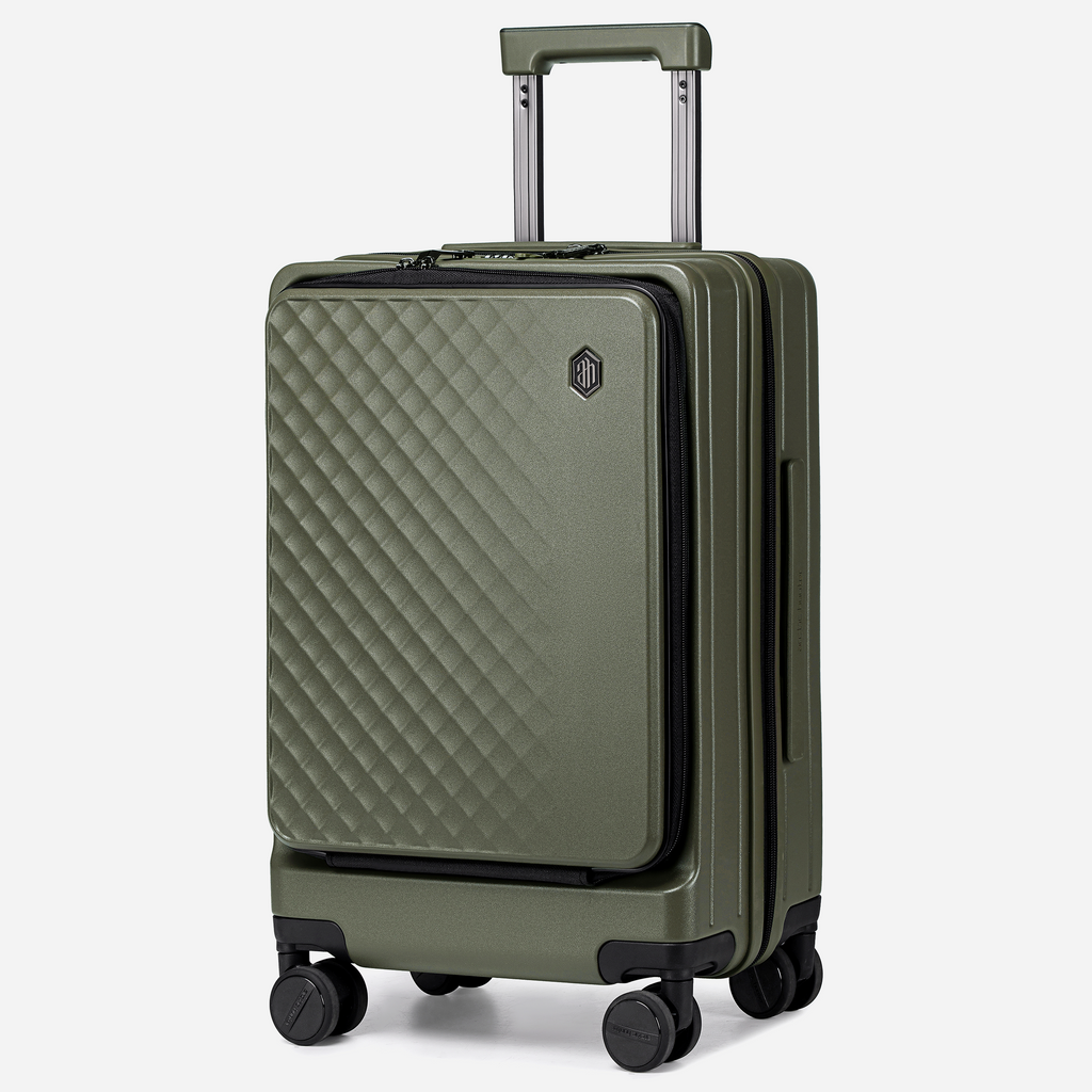 [LGX002-GRN-24] حقيبة سفر بعجلات – Arctic Hunter LGX002 Green Luggage — 24 inches