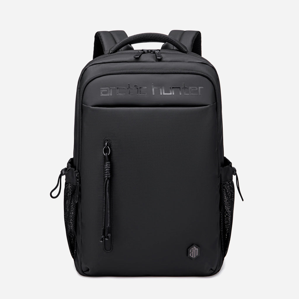 [B00534-BLK-15_6] Arctic Hunter B00534 Black Laptop Backpack — 15.6 inches
