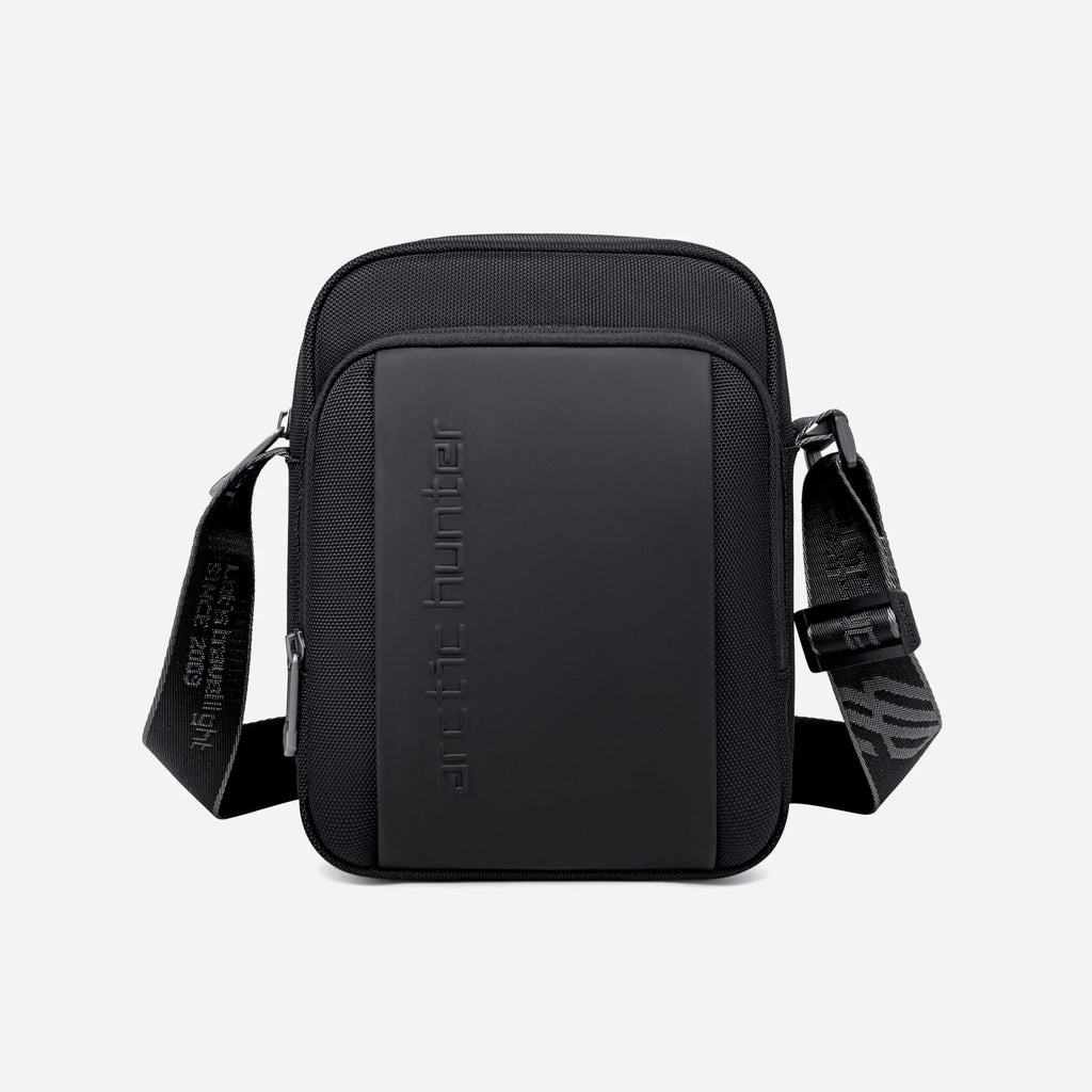 [K00542-BLK-9_7] حقيبة كروس – Arctic Hunter K00542 Black Crossbody Bag — 9.7 inches