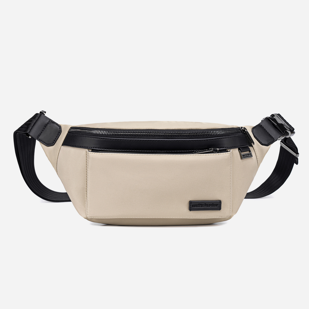 [XB00837-BEI] XB00837 Beige Waist & Chest Bag
