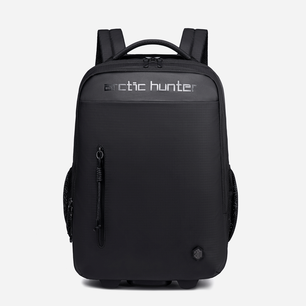 [LG00657-BLK-15_6] حقيبة ظهر بعجلات – Arctic Hunter LG00657-1 Black Trolley Backpack — 15.6 inches