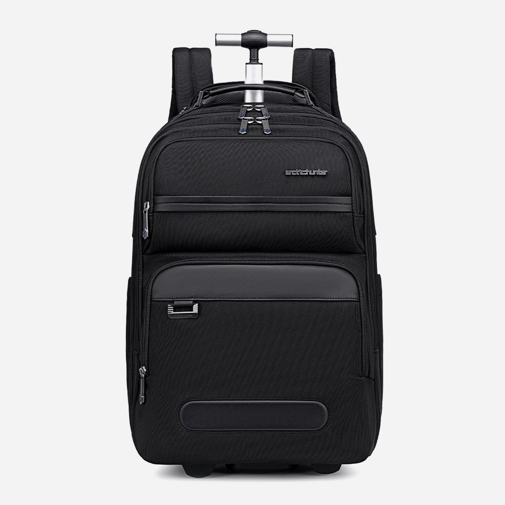 حقيبة ظهر بعجلات – LG00656-1 Black Trolley Backpack — 15.6 inches