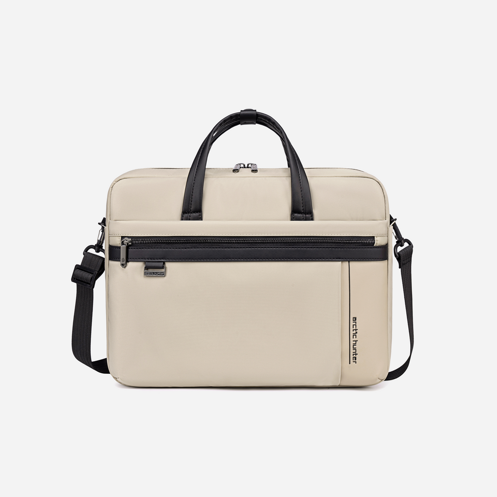 [GWB00849-BEI-15_6] حقيبة لابتوب – GWB00849 Beige Laptop Briefcase — 15.6 inches