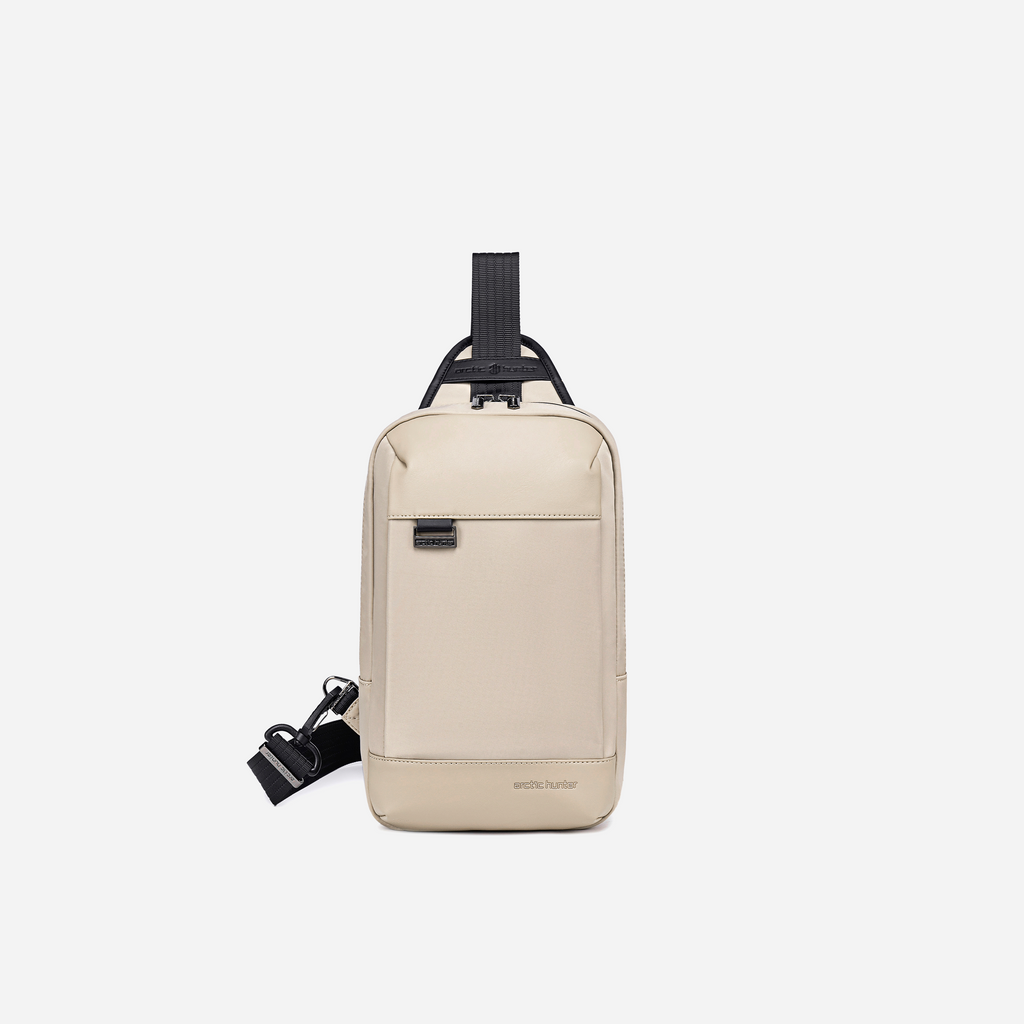 [XB00829-BEI-9_7] حقيبة كروس – Arctic Hunter XB00829 Beige Crossbody Bag — 9.7 inches