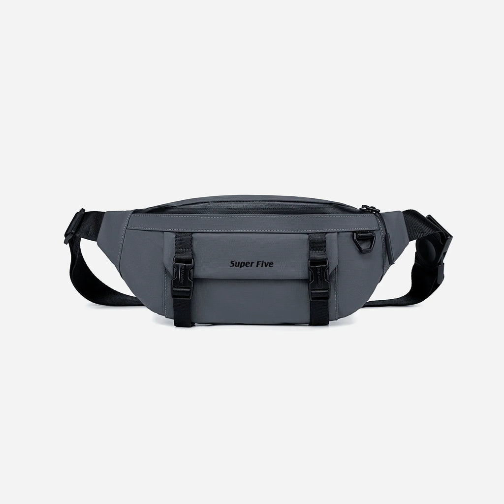 [FXB00755-GRY] حقيبة كروس – Super5 FXB00755 Grey Waist & Chest Bag