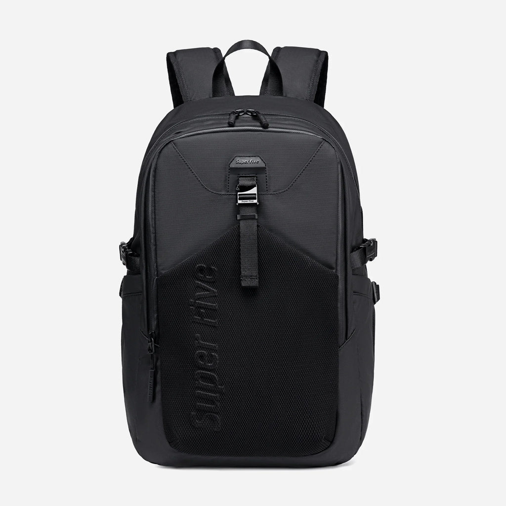 [FB00701-BLK-15_6] حقيبة ظهر للابتوب – Super5 FB00701 Black Laptop Backpack — 15.6 inches