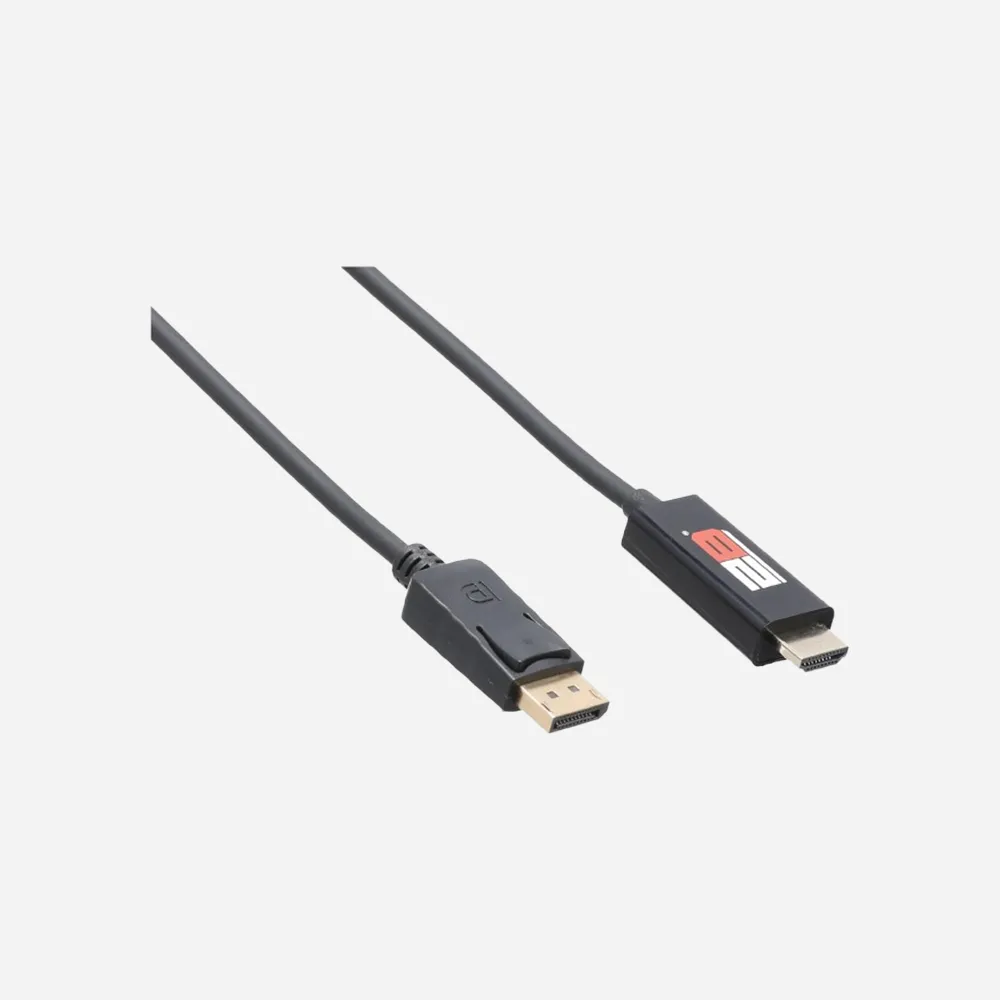 [DC604] كابلات التحويل – 2B DC604 1.8m Display Port to HDMI Cable Black
