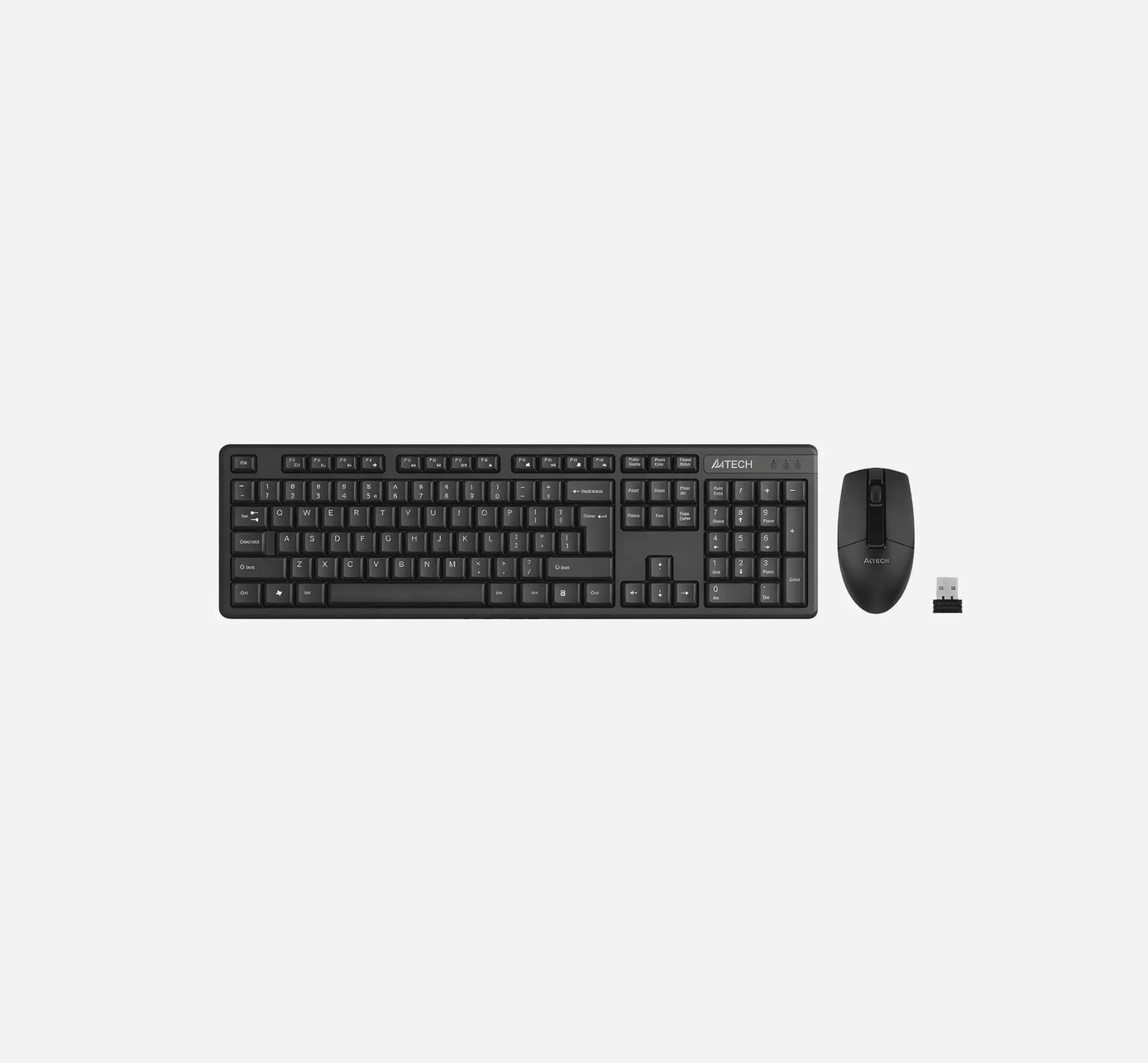 [3330N] الكيبورد والأطقم – A4TECH 3330N Wireless Keyboard & Mouse Combo Black