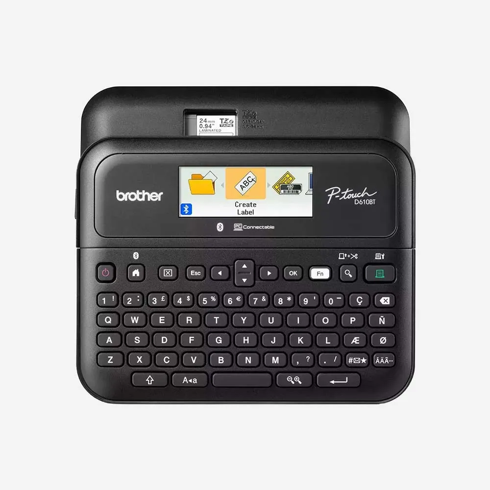 [PT-D610BT] Brother PT-D610BT Industrial Handheld Thermal Barcode Label Printer USB Bluetooth